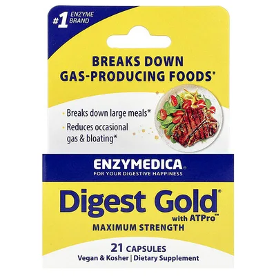 Enzymedica, Digest Gold® con ATPro™, 21 cápsulas