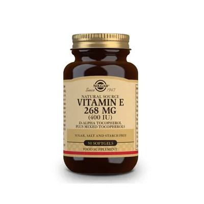 SOLGAR Vitamina E 400 UI (268 mg) 50 cápsulas blandas
